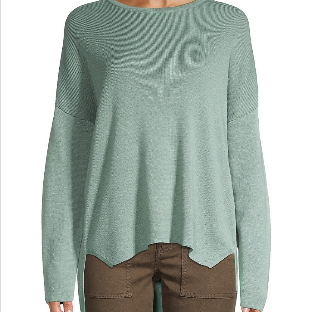 Eileen Fisher Crew Box Top Sweater in Elm